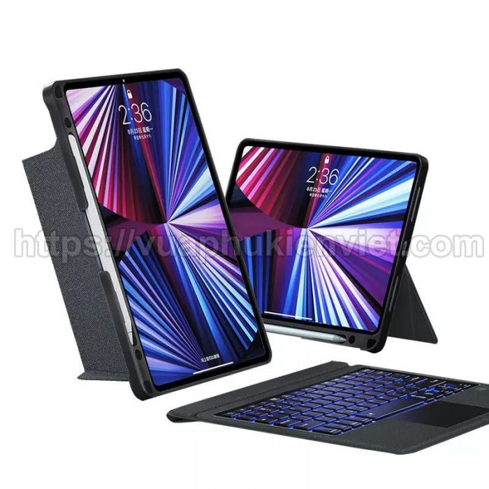 BÀN PHÍM WIWU MAG TOUCH IPAD KEYBOARD CASE CHO IPAD PRO 12.9/IPAD M1/IPAD AIR - Hình ảnh 2
