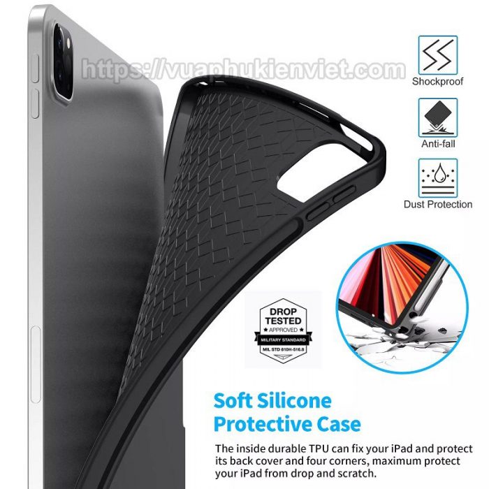BÀN PHÍM WIWU MAG TOUCH IPAD KEYBOARD CASE CHO IPAD PRO 12.9/IPAD M1/IPAD AIR - Hình ảnh 7