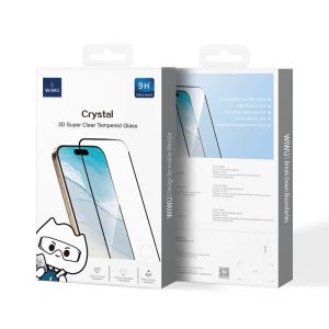 CƯỜNG LỰC IPHONE WIWU CRYSTAL 3D SIÊU TRONG