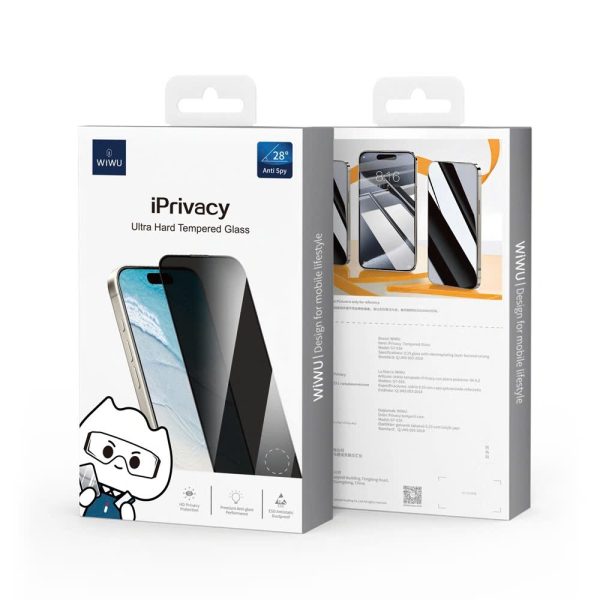 CƯỜNG LỰC IPHONE WIWU iPrivacy 3D CHỐNG NHÌN TRỘM