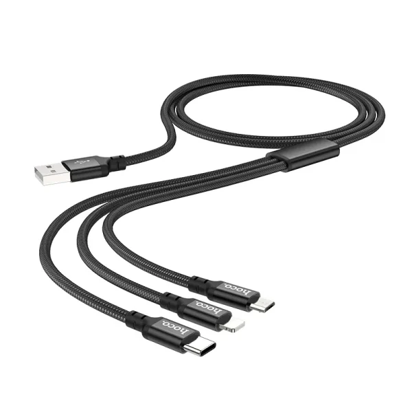 CÁP SẠC 3 ĐẦU HOCO X102 (BH3T)