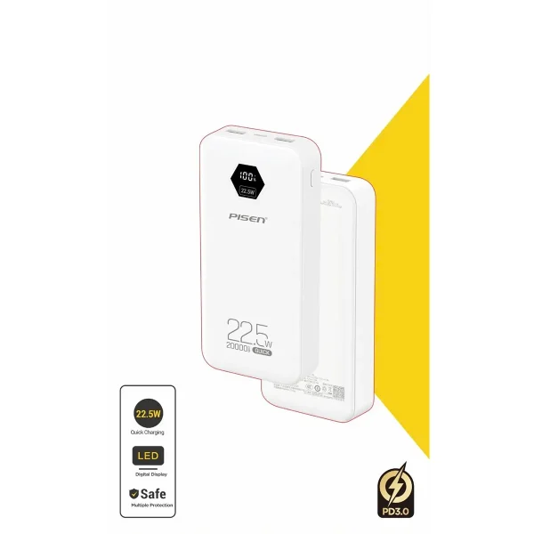 PIN DỰ PHÒNG 20.000mAh 22.5W PISEN TP-D184 (BH18T)
