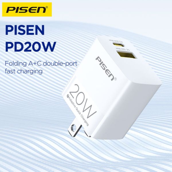 CỦ SẠC 20W U + C PISEN TS-C181 (BH18T) - Ảnh 2