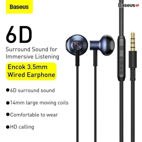 TAI NGHE 3.5 BASEUS H19 (BH3T) - Ảnh 2