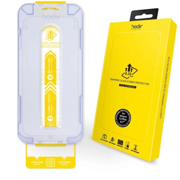 CƯỜNG LỰC IPHONE HODA CÓ KHUNG DÁN - Ảnh 2