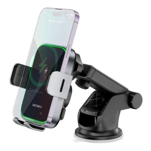 KẸP ĐIỆN THOẠI CỬA GIÓ WIWU CH-313 KÈM SẠC KHÔNG DÂY (BH6T)