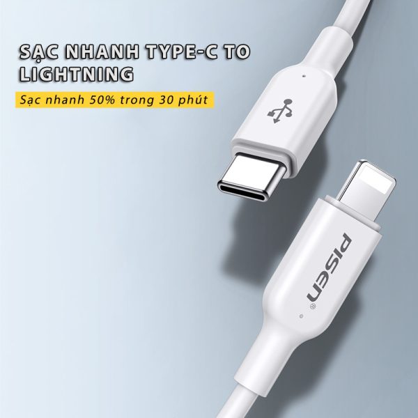 CÁP SẠC C TO L PISEN CL-PD-1000 (BH18T) - Ảnh 3