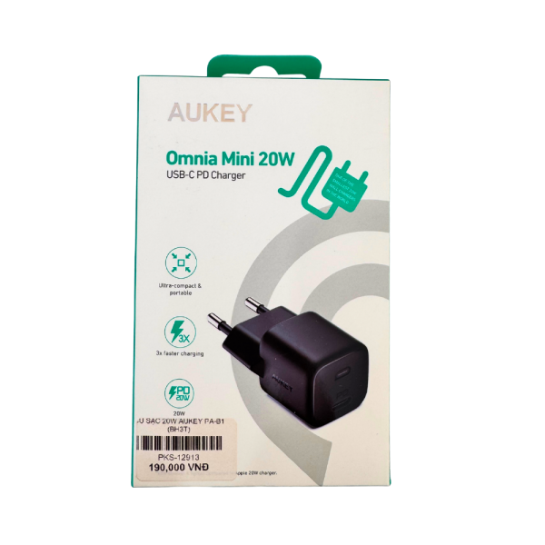 CỦ SẠC 20W AUKEY PA-B1 (BH3T) - Ảnh 3