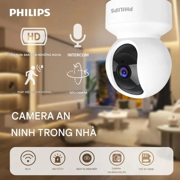 CAMERA WIFI PHILIPS (BH6T) - Ảnh 3