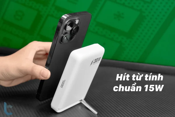 PIN DỰ PHÒNG 10.000MAH 30W QI2 WIWU MAGSAFE (BH6T) - Ảnh 3