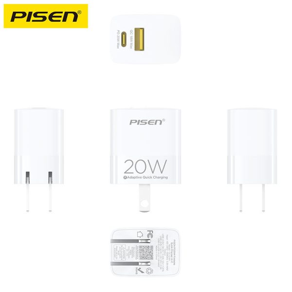 CỦ SẠC 20W U + C PISEN TS-C181 (BH18T) - Ảnh 4