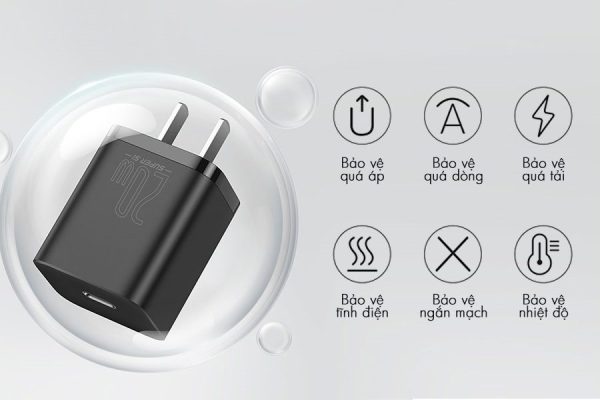 CỦ SẠC 20W BASEUS SUPER SI 1 CỔNG TYPE C CCSUP-A01 - Ảnh 4