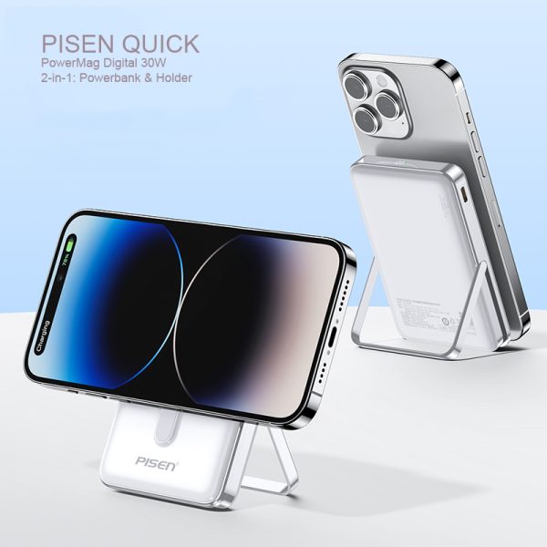PIN DỰ PHÒNG 10.000mAh 30W PISEN CÓ MAGSAFE TS-D080 (BH18T) - Hình ảnh 4