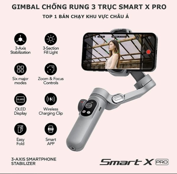 GIMBAL CHỐNG RUNG SMART X PRO (BH6T) - Ảnh 4