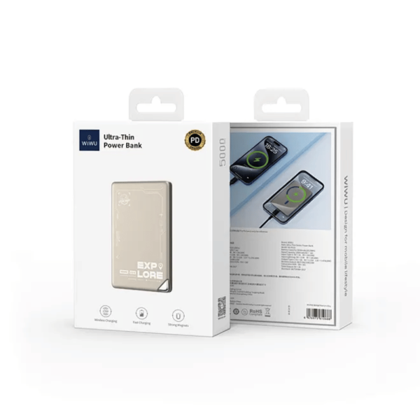 PIN DỰ PHÒNG 10.000MAH WIWU MAGSAFE ULTRA THIN (BH6T) - Hình ảnh 3