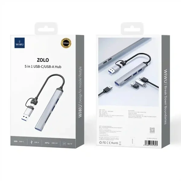 HUB CHUYỂN ĐỔI 5 IN 1 WIWU HB003 (BH6T) - Ảnh 4