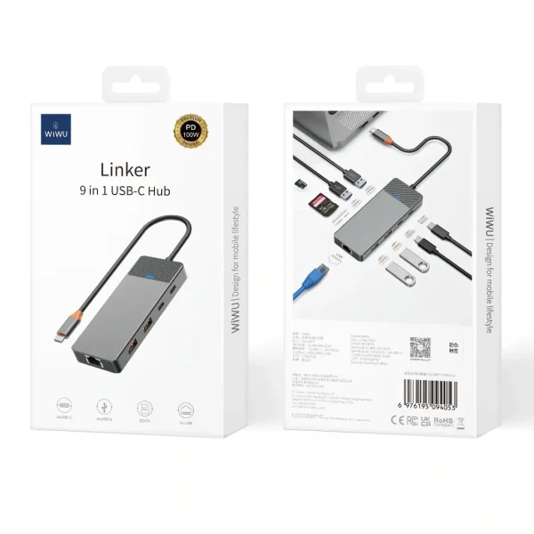 HUB CHUYỂN ĐỔI 9 IN 1 WIWU LINKER (BH6T) - Ảnh 4